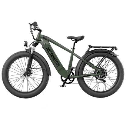 Aostirmotor 52V All-Terrain Electric Bike King | 1000W Brushless Motor | 52V 15Ah Lithium-Ion (Removable) Battery | Capacity 300lbs