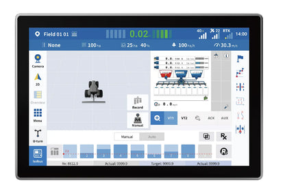 Sveaverken | F200 Max Auto Steer System | 12.1" Display | Electric Power Steering | Precision Accuracy 2.5 cm | Precision Steering | Horsepower 120 To 500 HP | For Tractor