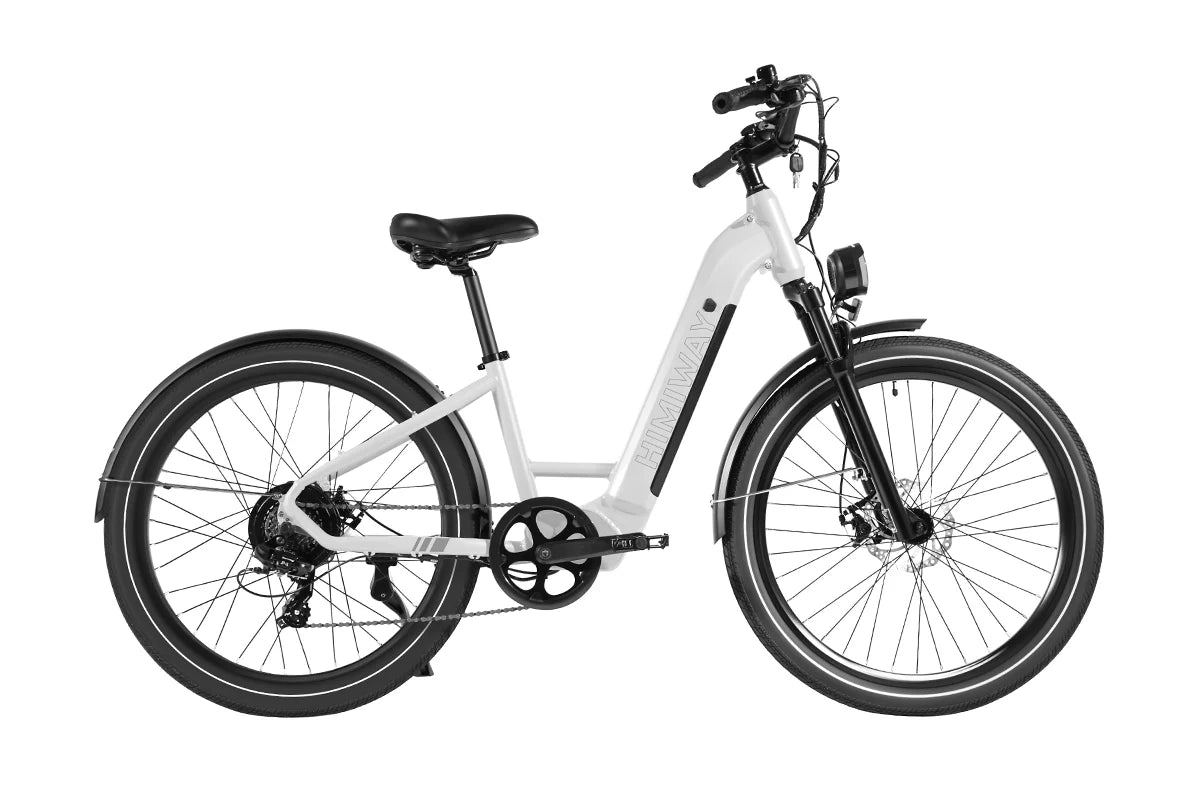 Himiway Rambler | Electric City Commuter Bike | 500W Mid-Drive Motor | 40-55 Miles Range On A Single Charge