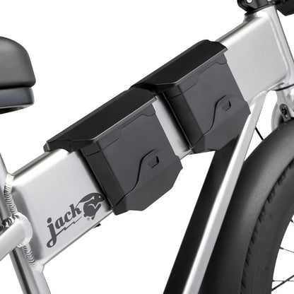 JackRabbit | Micro Electric Bike | Model MG Doble | Lightweight 2-Up Electric Micro Hauler | 20” & 24” Street Tires | 749W Cargo Motor | 48+ Mile Range | For Urban, Travel & Everyday Missions