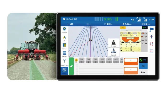 Sveaverken | F200 Max Auto Steer System | 12.1" Display | Electric Power Steering | Precision Accuracy 2.5 cm | Precision Steering | Horsepower 120 To 500 HP | For Tractor