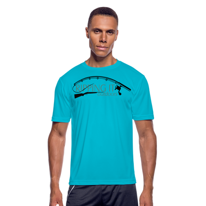 Men’s Moisture Wicking Performance T-Shirt - turquoise