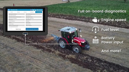 Sveaverken | F200 Auto Steer System | GNSS Guidance | 2.5cm Accuracy | 9 To 36 V Power Supply | Horsepower 60 To 500 HP | For Tractors