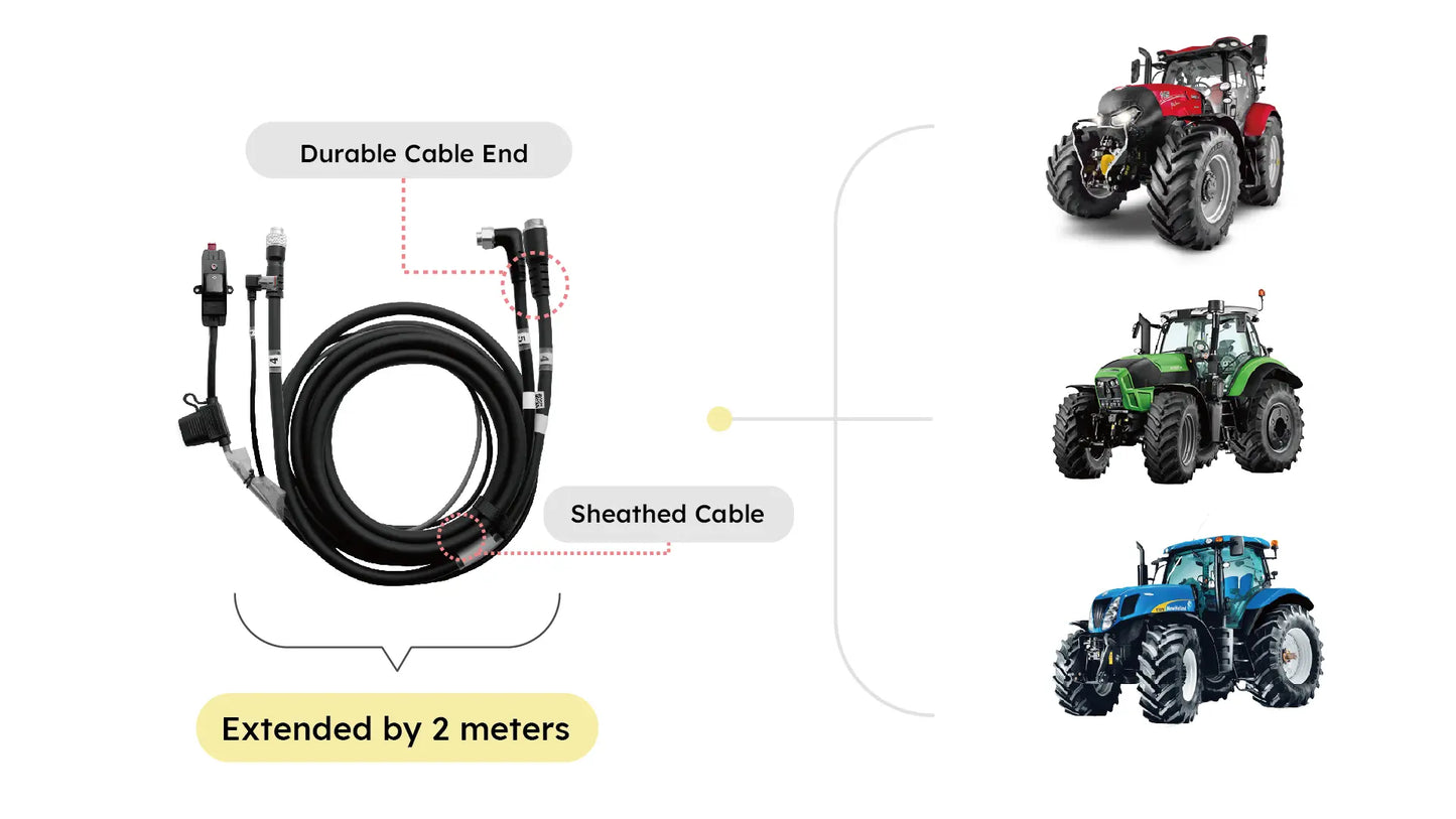 Sveaverken | F200 Max Auto Steer System | 12.1" Display | Electric Power Steering | Precision Accuracy 2.5 cm | Precision Steering | Horsepower 120 To 500 HP | For Tractor