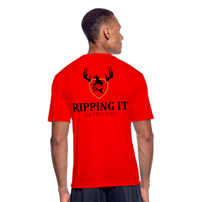 Men’s Moisture Wicking Performance T-Shirt - red