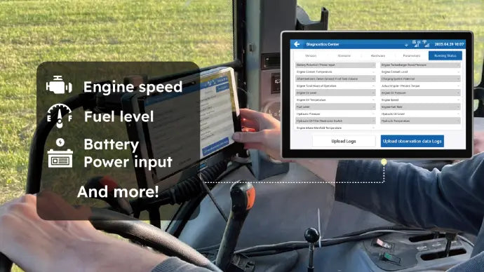 Sveaverken | F200 Max Auto Steer System | 12.1" Display | Electric Power Steering | Precision Accuracy 2.5 cm | Precision Steering | Horsepower 120 To 500 HP | For Tractor