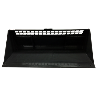 STOUT | Heavy Duty Snow Bucket with Bolt-On Double Edge | 72", 84", & 96" Widths | Capacity Up to 1.22 yd³ | For Skid Steers