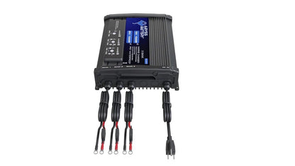 ABYSS® | 3 Bank On-Board Marine Battery Charger | Model AB-CRG-12V24V-3B | Voltage 12V/24V | 30A Total Output | IP67 Waterproof | For Boat & Marine Applications