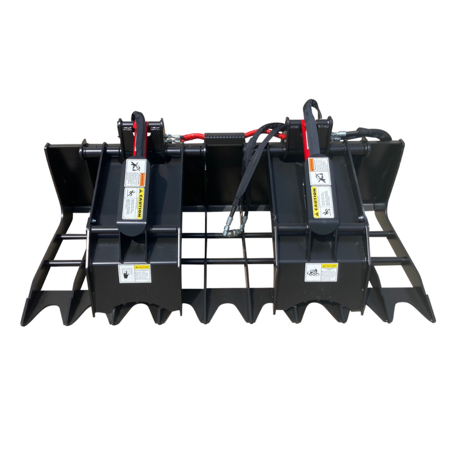 LOWE | BG-600 Grapple | 72" Width | 42" Grapple Opening | 863 lb Heavy-Duty Design | Heavy-Duty Construction | Greaseable Pivot Points | For Skid Steers