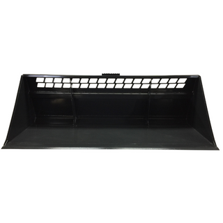 STOUT | Heavy Duty Single Edge Snow Bucket | 72", 84", & 96" Widths | Capacity Up to 1.22 yd³ | 45–65 HP (34–48 kW) | For Skid Steers