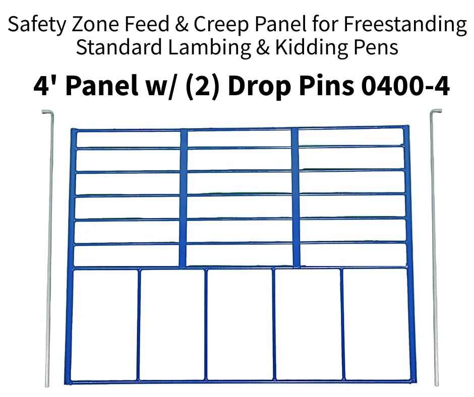 Sydell Feed Creep Panel | #0400-4T / #0400-5T | Width 47" & 59" | For Sheep & Goat Pens