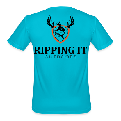 Men’s Moisture Wicking Performance T-Shirt - turquoise