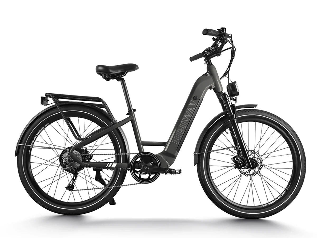 Himiway Rambler | Electric City Commuter Bike | 500W Mid-Drive Motor | 40-55 Miles Range On A Single Charge