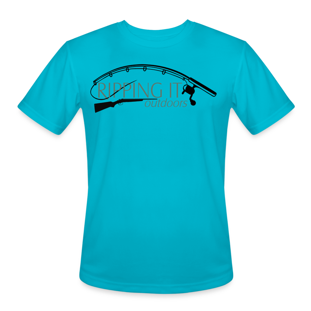 Men’s Moisture Wicking Performance T-Shirt - turquoise