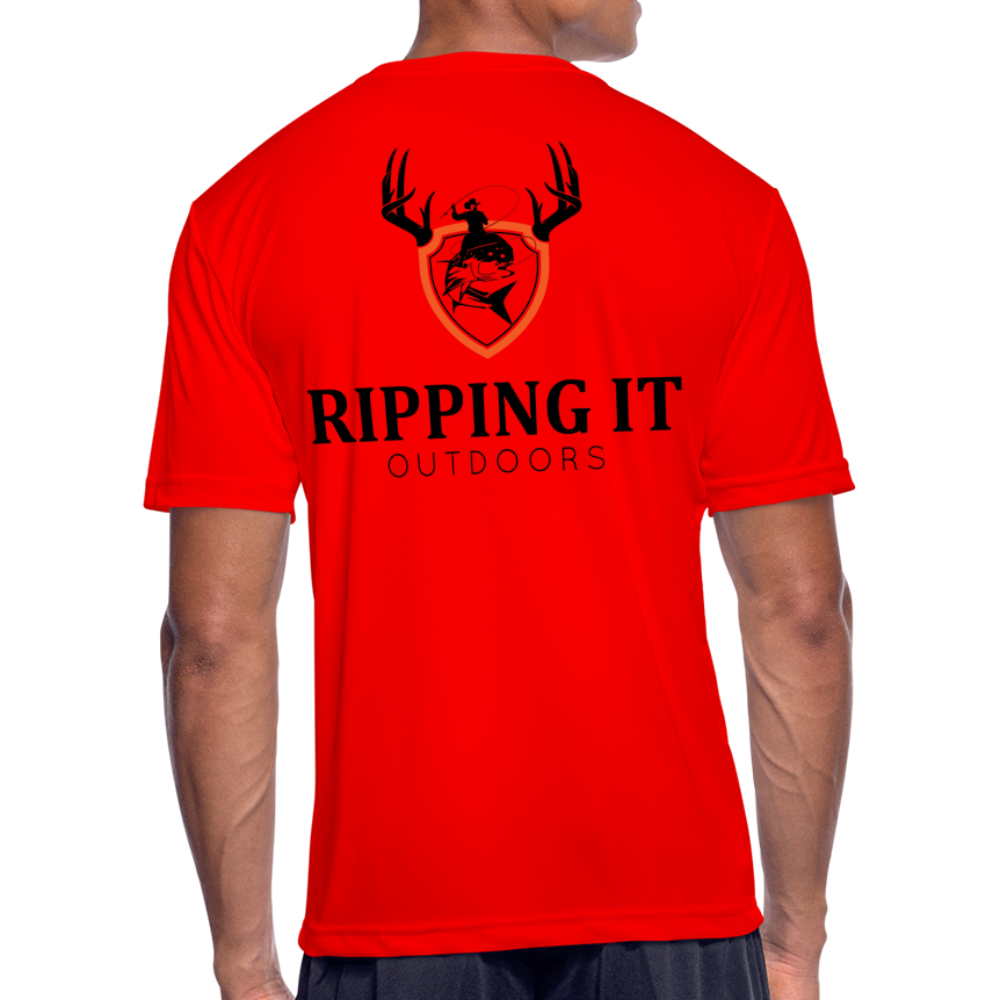 Men’s Moisture Wicking Performance T-Shirt - red