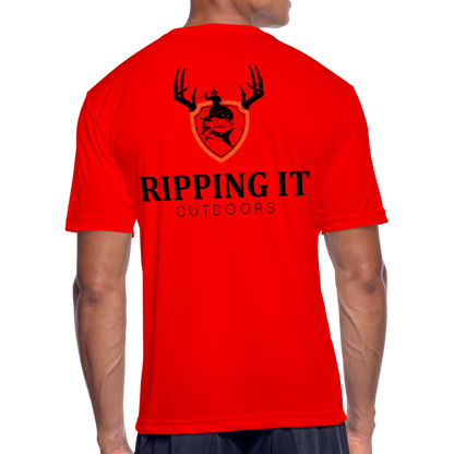 Men’s Moisture Wicking Performance T-Shirt - red