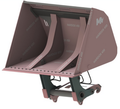 Mazio Fronts Loader High Tip (Dump) Bucket | Width 98.4