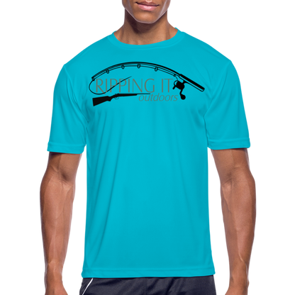 Men’s Moisture Wicking Performance T-Shirt - turquoise