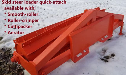 8 Foot Roller Crimper 3 Point - Pull Type Dry/Wet for Food Plots