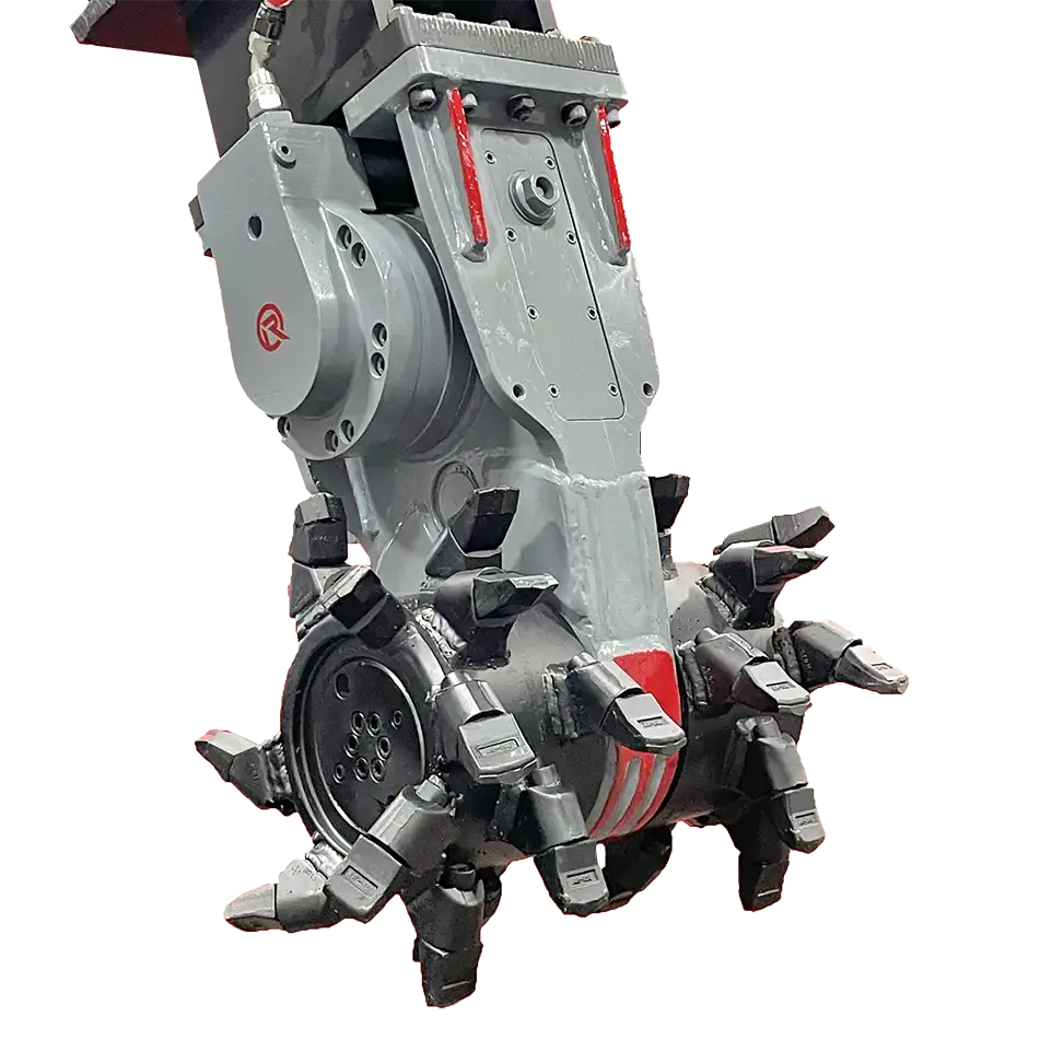 RockZone Soil & Dirt Mixer | Model MXR-G5 Mixer | Mixing Width 25" | 30hp | 2.5 To 6 Tons | 15 To 25 GPM | For Mini Excavators, Skid Steer & Backhoes