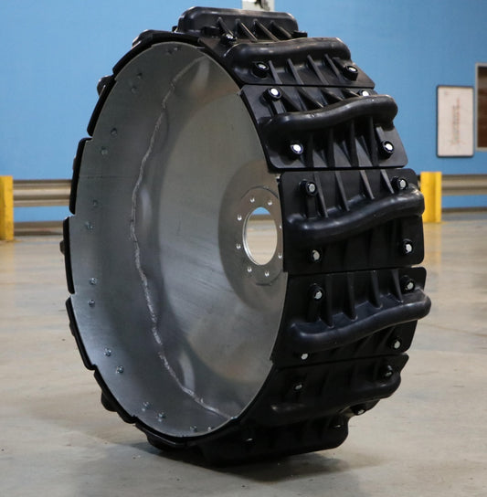 Shark Wheels Airless Irrigation Solution | Lightweight FLOAT | 14-Paddle | For All-Terrain Irrigation Systems