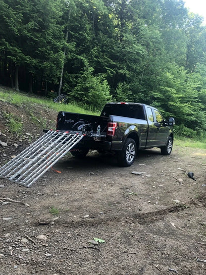 Black Widow Bi-Fold ATV Loading Ramp | IBF-9444 | Model 44" Wide x 7'10" Long | 1,500 lb Capacity | For ATVs, Trucks & Trailers Loading