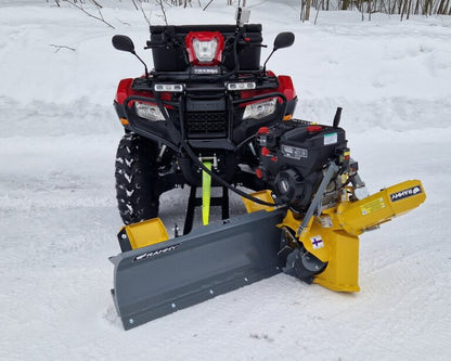 Rammy Thrower Plow ATV (Plow + Snow Thrower Combo) | Working Width 46" | Snow Throwing Distance 49' | Tank Volume 3.0L | Horsepower 9.5 HP | For ATVs