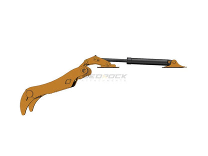 Bedrock Attachments Pin Grabber Thumb | Model EPT80-PG2T36 | Width 37.8" | Pin Size 80mm | 2 Teeth | Machine Size 20-24 Ton | For Excavators