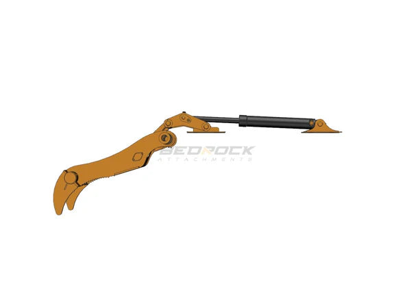Bedrock Attachments Pin Grabber Thumb | Model EPT80-PG2T48 | Width 46.1" | Pin Size 80mm | 2 Teeth | Machine Size 20-24 Ton | For Excavators