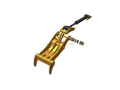 Bedrock Attachments Pin Grabber Thumb | Model EPT80-PG2T48 | Width 46.1" | Pin Size 80mm | 2 Teeth | Machine Size 20-24 Ton | For Excavators