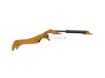 Bedrock Attachments Pin Grabber Thumb | Model EPT90-PG2T42 | Width 46.5" | Pin Size 90mm | 2 Teeth | Machine Size 24-29 Ton | For Excavators