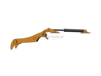 Bedrock Attachments Pin Grabber Thumb | Model EPT90-PG2T48 | Width 46.5" | Pin Size 90mm | 2 Teeth | Machine Size 24-29 Ton | For Excavators