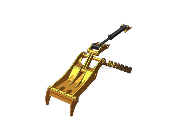 Bedrock Attachments Pin Grabber Thumb | Model EPT90-PG2T48 | Width 46.5" | Pin Size 90mm | 2 Teeth | Machine Size 24-29 Ton | For Excavators