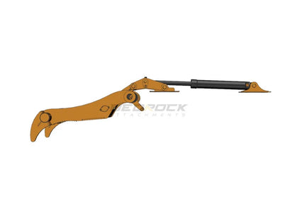 Bedrock Attachments Pin Grabber Thumb | Model EPT90-PG2T54 | Width 46.5" | Pin Size 90mm | 2 Teeth | Machine Size 24-29 Ton | For Excavators