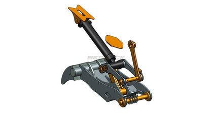 Bedrock Attachments Pin Grabber Thumb | Model ET80-PG2T48 | Width 46.1" | Pin Size 80mm | 2 Teeth | Machine Size 20-24 Ton | For Excavators