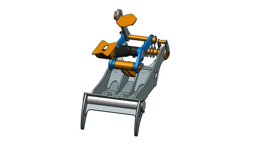 Bedrock Attachments Pin Grabber Thumb | Model ET90-PG2T48 | Width 46.5" | Pin Size 90mm | 2 Teeth | Machine Size 24-29 Ton | For Excavators
