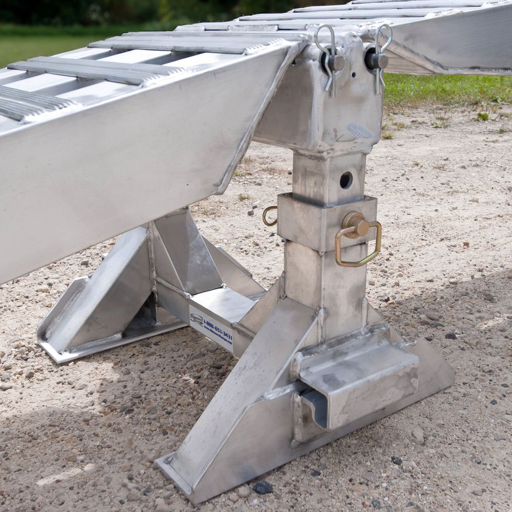 Heavy Duty Ramps Modular Step Deck Trailer Ramp System | Model 20-16-192-02-02M | 16' L x 16" W | 20,000 lb. Weight Capacity | Horsepower 23 HP | For Trailers, Loaders