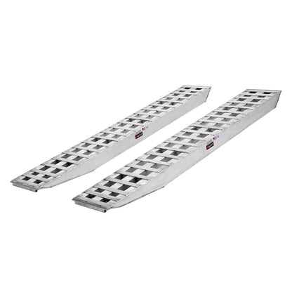 Heavy Duty Ramps Aluminum Heavy Equipment Loading Ramps | Model 20-20-120-02-02 | Size 10' L x 20" W | 20,000 lb. Axle Capacity | Horsepower 23 HP | For Trailers, Step Decks & Industrial Equipment