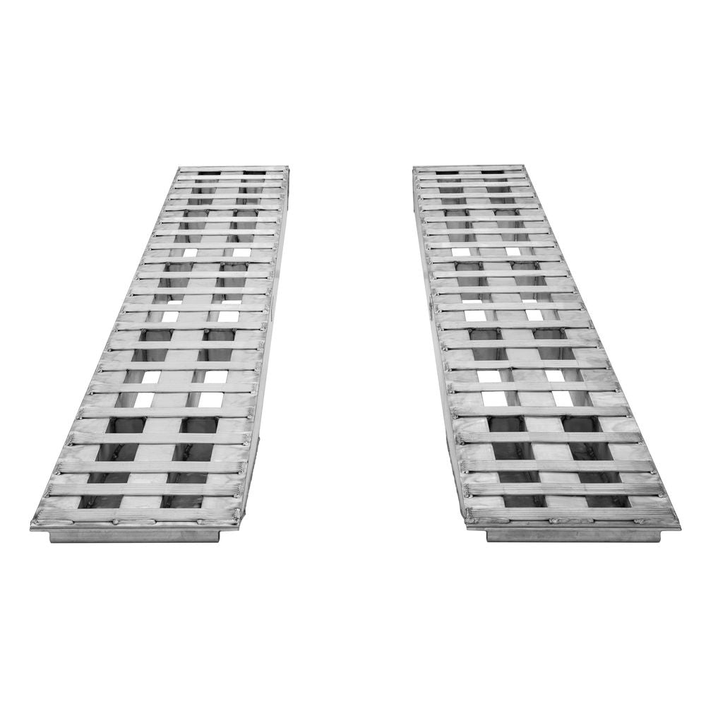 Heavy Duty Ramps Aluminum Heavy Equipment Loading Ramps | Model 20-20-120-02-02 | Size 10' L x 20" W | 20,000 lb. Axle Capacity | Horsepower 23 HP | For Trailers, Step Decks & Industrial Equipment