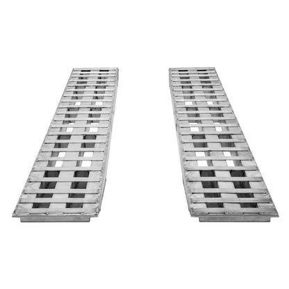 Heavy Duty Ramps Aluminum Heavy Equipment Loading Ramps | Model 20-20-120-02-02 | Size 10' L x 20" W | 20,000 lb. Axle Capacity | Horsepower 23 HP | For Trailers, Step Decks & Industrial Equipment