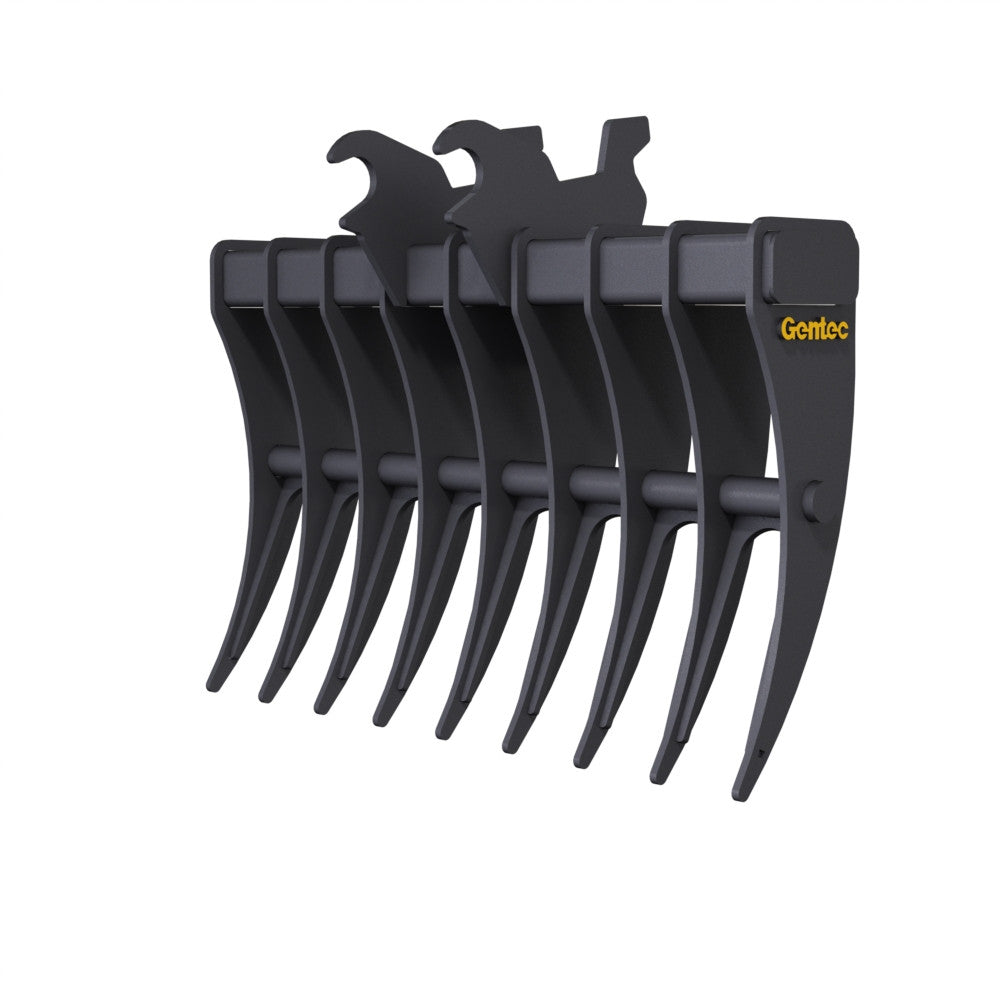 Gentec Equipment Rake w/ Wedge Coupler | Rake Width 40" & 48" | Machine Size 4.0-5.9 Tons | For John Deere 50