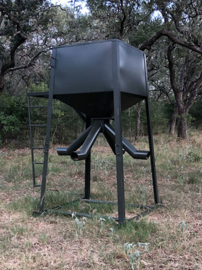 AWS Blind | Heavy Duty Protein Extended Tube Feeders | Model 1000 lb, 2000 lb & 3000 lb Capacity | Gravity-Fed | Horsepower 20 To 75 HP | For Tractors, ATVs, UTVs