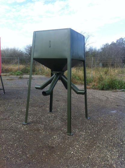 AWS Blind | Heavy Duty Protein Extended Tube Feeders | Model 1000 lb, 2000 lb & 3000 lb Capacity | Gravity-Fed | Horsepower 20 To 75 HP | For Tractors, ATVs, UTVs