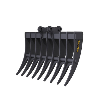 Gentec Equipment Rake | Rake Width 36" & 40" | Machine Size 2.3-3.9 Tons | For Excavators