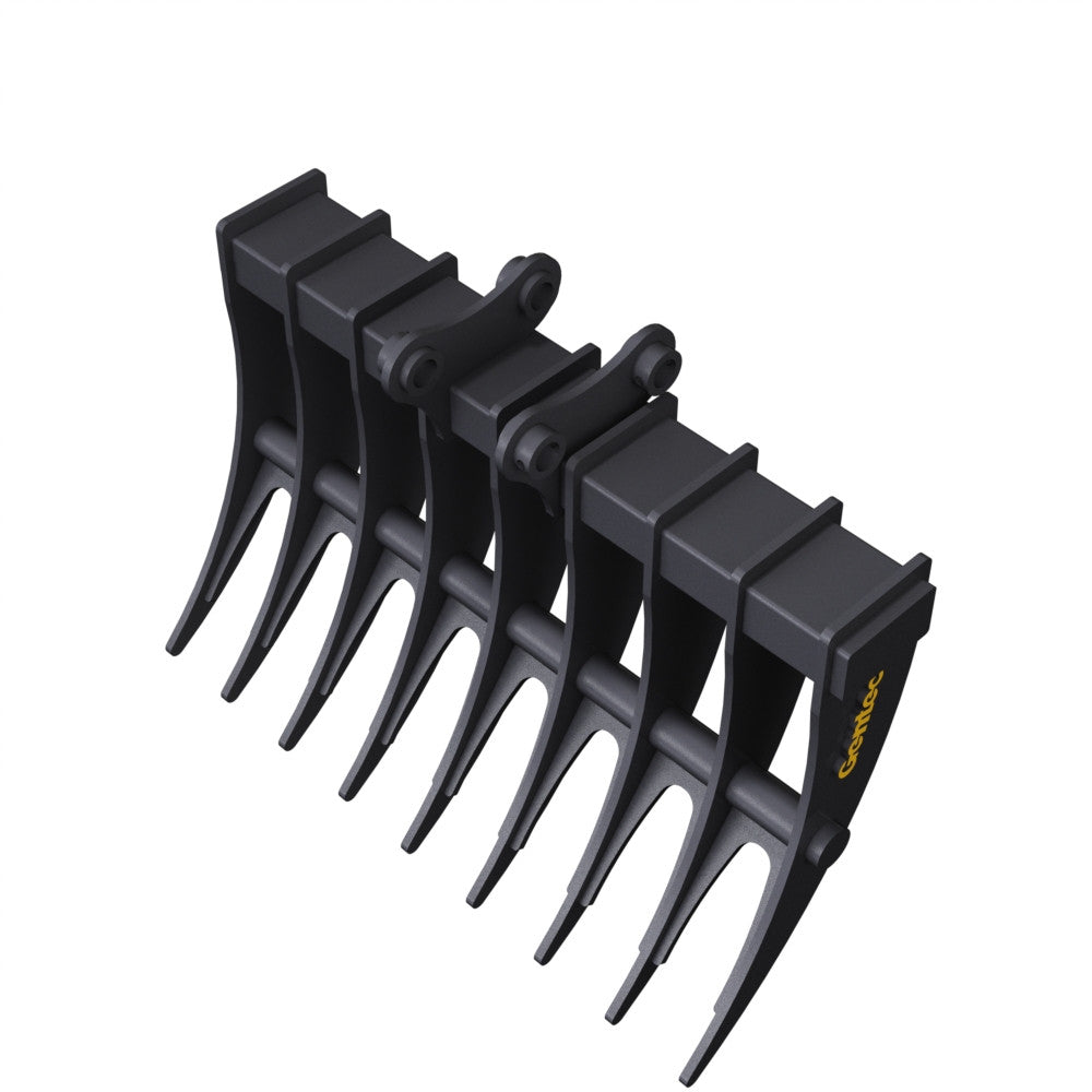 Gentec Equipment Rake | Rake Width 36" & 40" | Machine Size 2.3-3.9 Tons | For Excavators