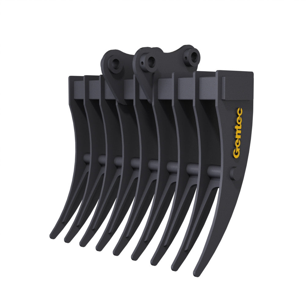 Gentec Equipment Rake | Rake Width 40" & 48" | Machine Size 4.0-5.9 Tons | For Excavators
