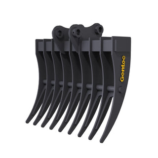Gentec Equipment Rake | Rake Width 40" & 48" | Machine Size 4.0-5.9 Tons | For Excavators