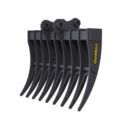 Gentec Equipment Rake | Rake Width 40" & 48" | Machine Size 4.0-5.9 Tons | For Excavators