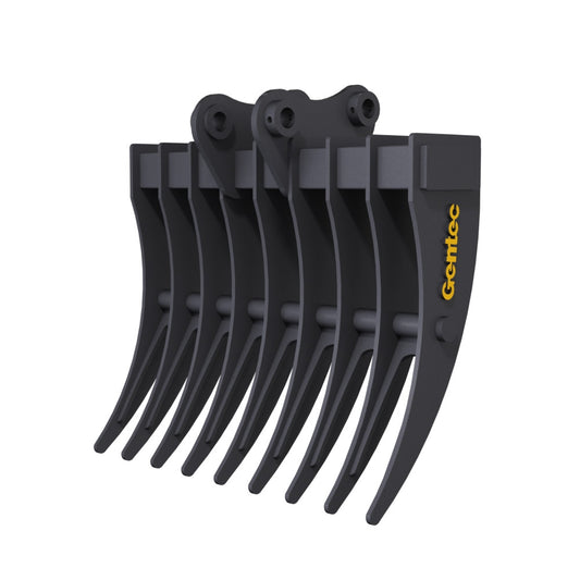Gentec Equipment Rake | Rake Width 40" & 48" | Machine Size 4.0-5.9 Tons | For Excavators