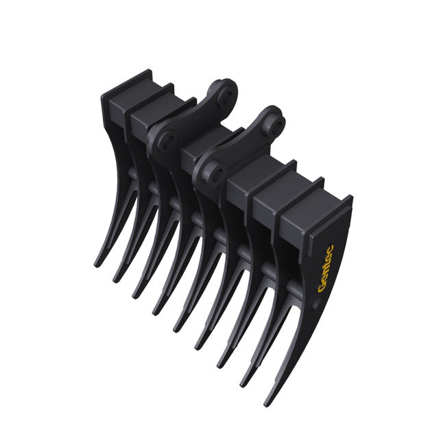 Gentec Equipment Rake | Rake Width 40" & 48" | Machine Size 4.0-5.9 Tons | For Excavators